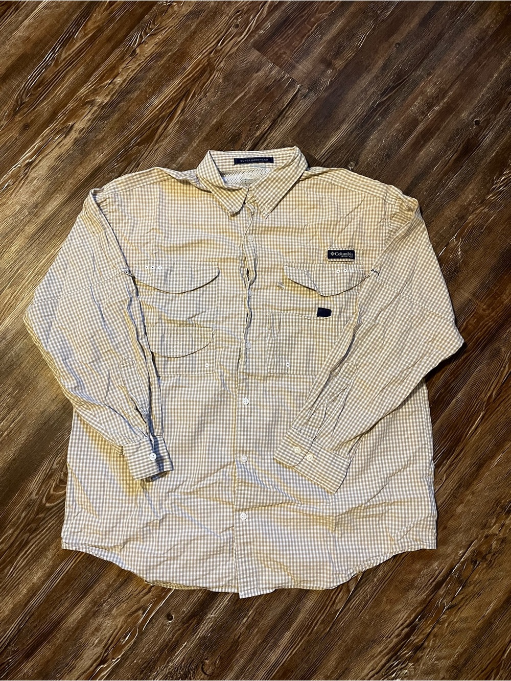 Columbia Plaid Button-Up Shirt